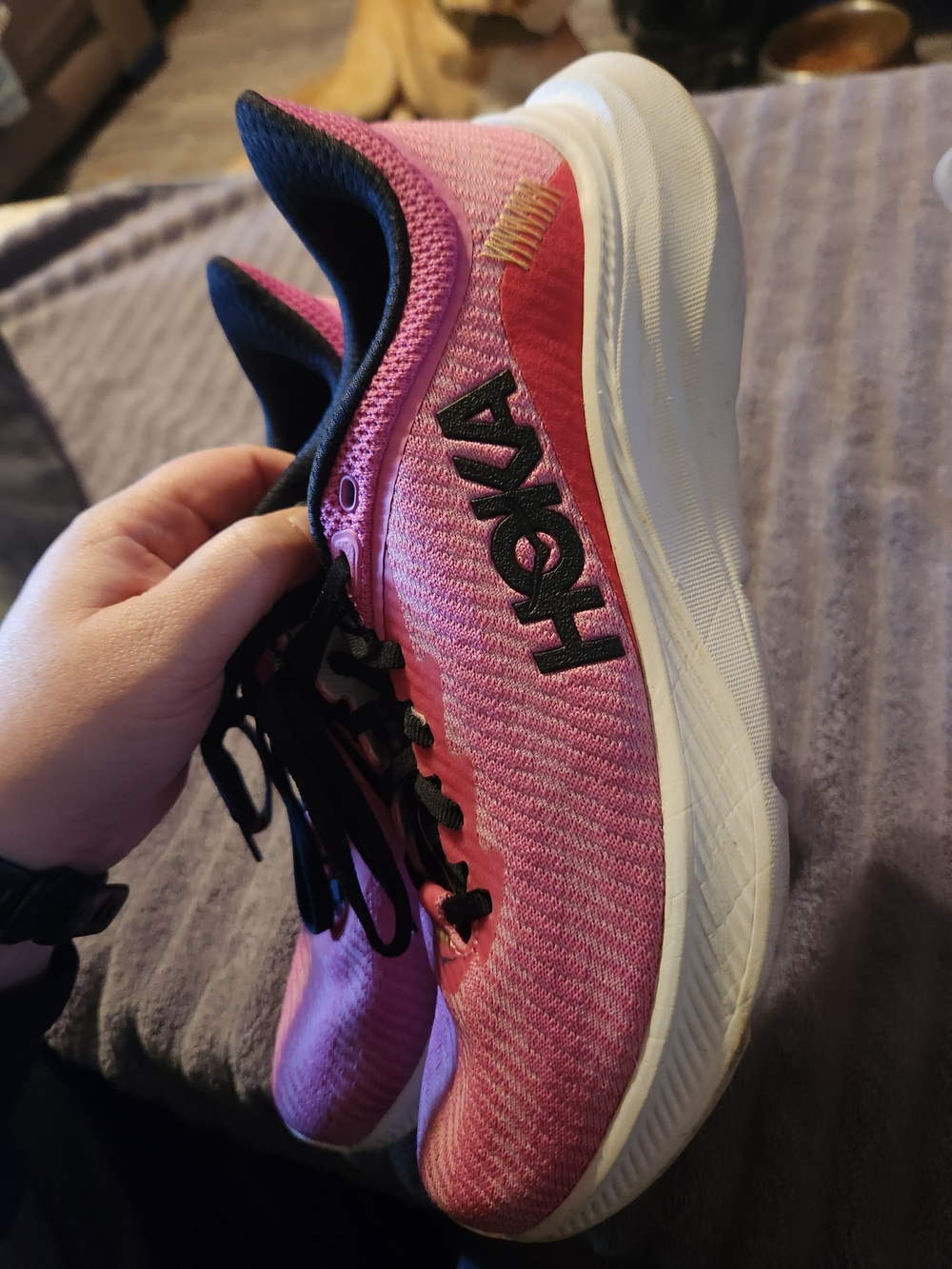 HOKA Women's Pink Running Shoe - Lightweight Cushioned Trainer